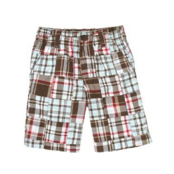 NWT Gymboree Rock On/Rescue Team Brown Polo and Patchwork Shorts Size Kid 3 - Picture 3 of 3